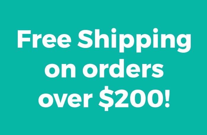 Free Shipping on orders over $200
